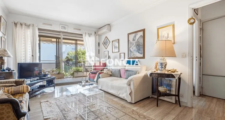 Séjour - Appartement avec terrasse à Cannes