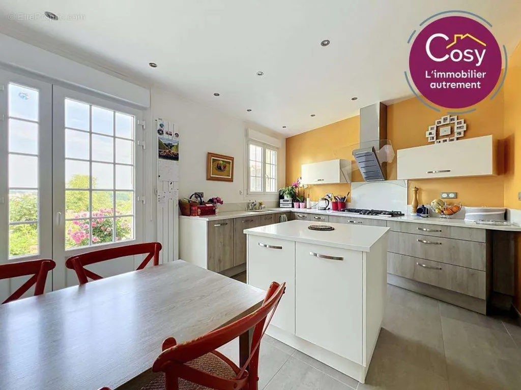 Kitchen - Charming Stone House with Panoramic View in Green Setting