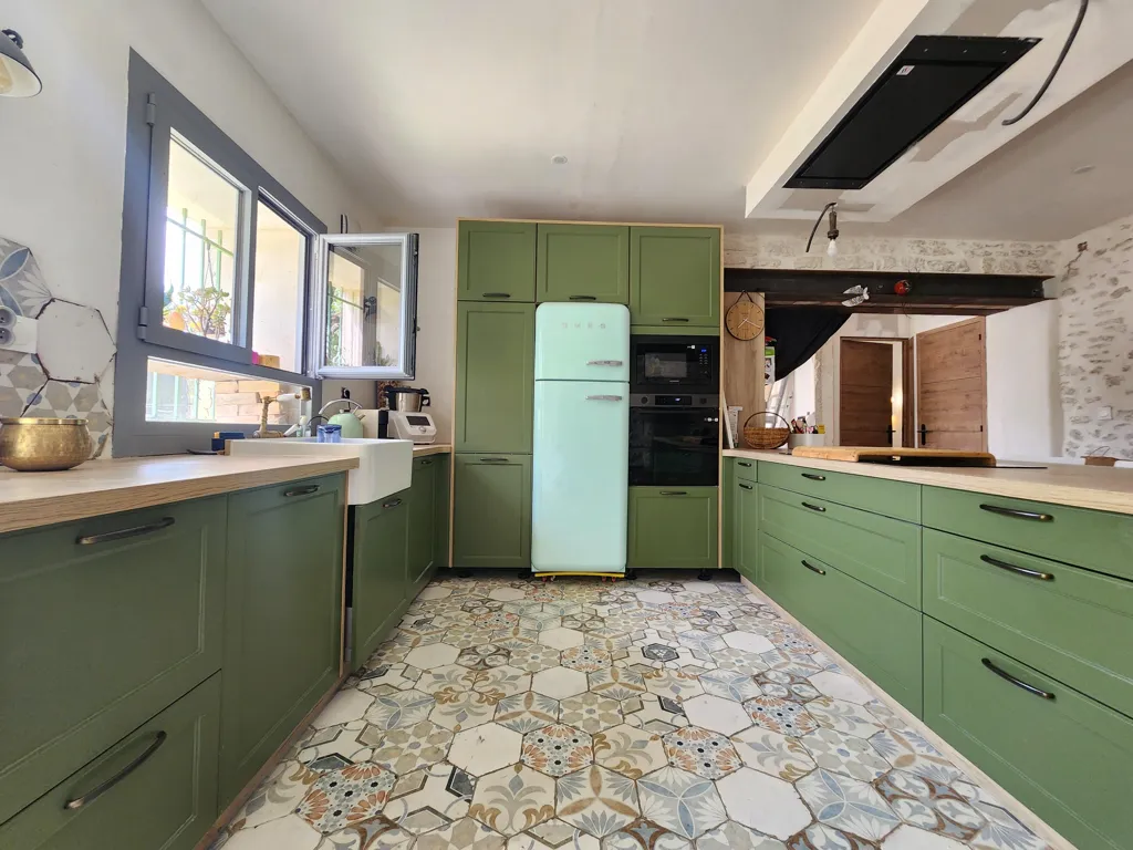 Cucina - Stone House with Garden in Sérignan-du-Comtat