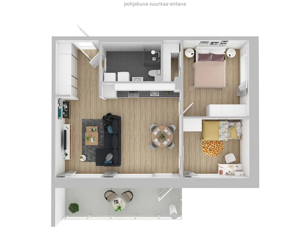 Plan - Modern Flat with Balcony in Järvenpää Pajala