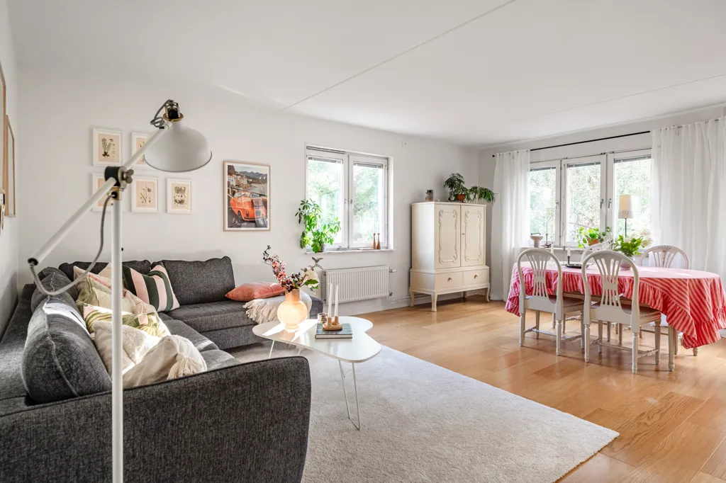 Séjour - Apartment with Garden View in Sjöfararen