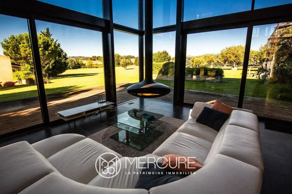 Soggiorno - Architectural Villa with Pool near Carcassonne