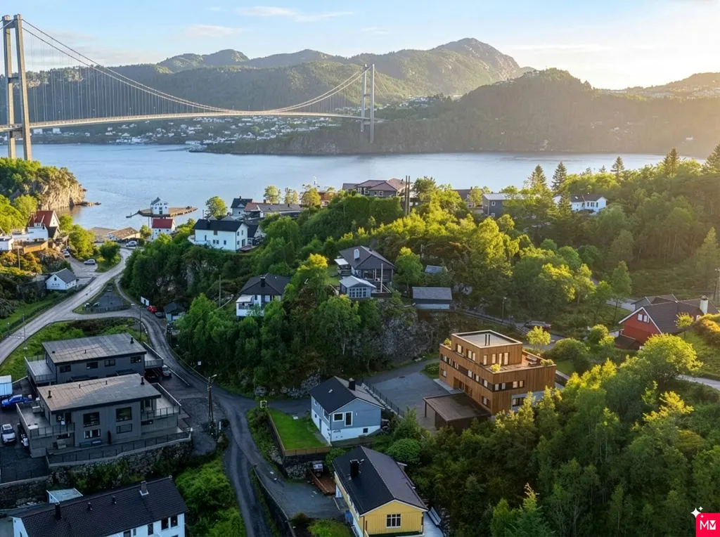 Vista aerea - Modern Apartments with Balcony in Strusshamn