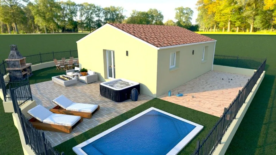 Maison Neuf avec Jardin à Maraussan