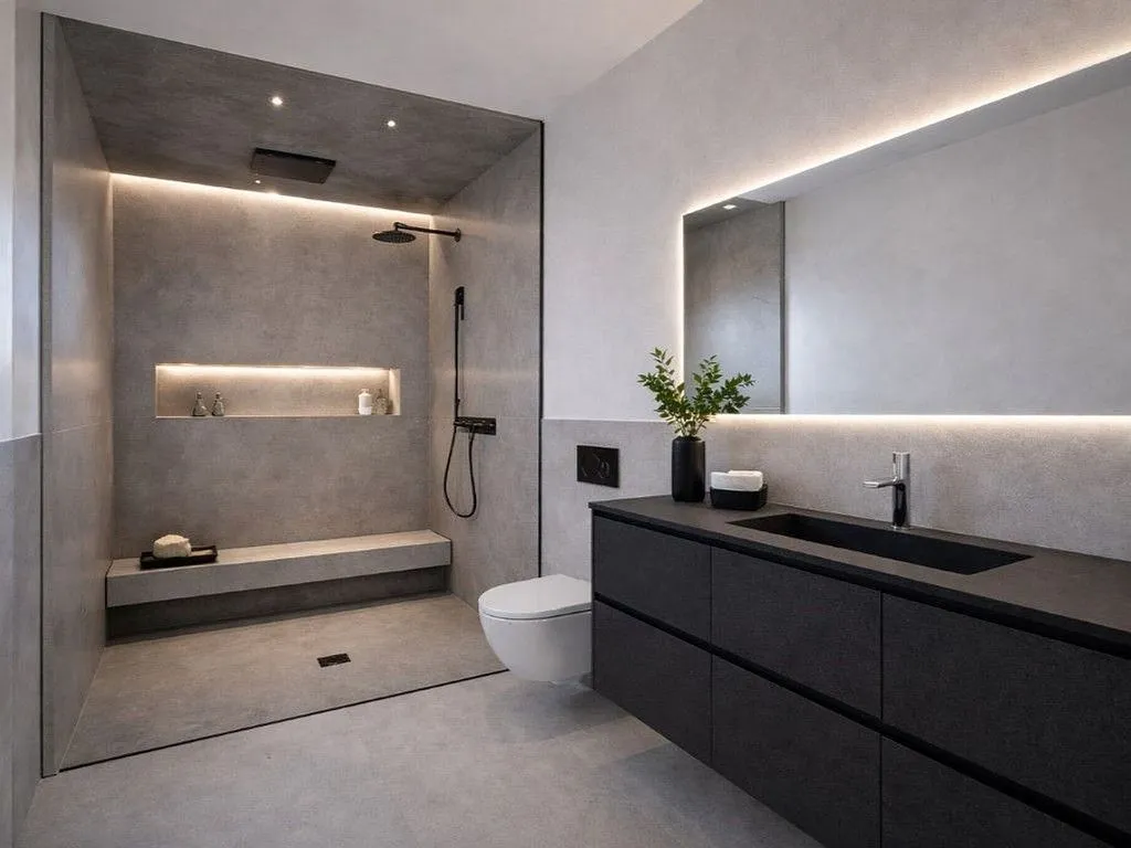 Salles de bain - Contemporary Villa with Pool in Ses Salines