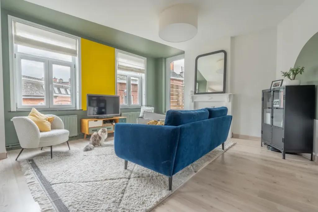 Séjour - Triplex Meublé avec Terrasse à Nivelles
