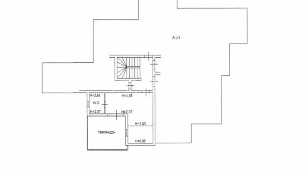 Plan - Studio with Terrace in Lugana di Sirmione