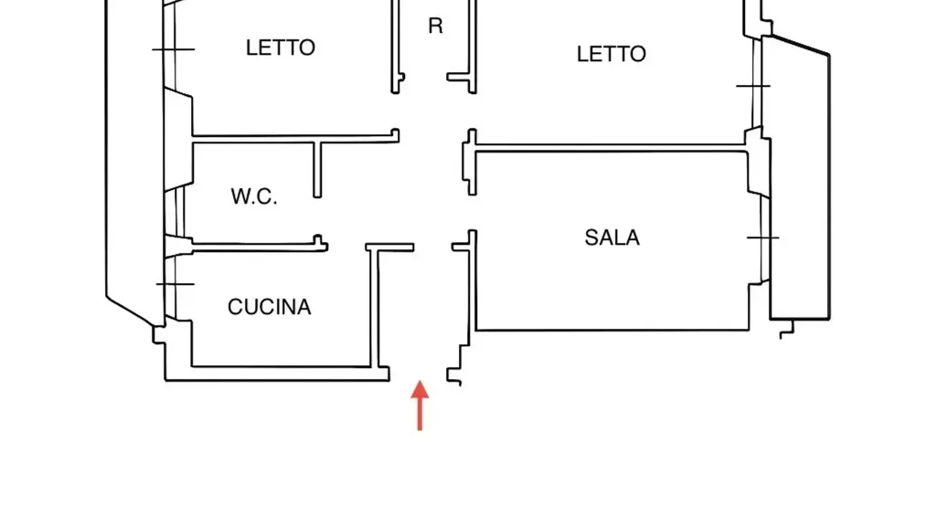 Plaan - Income-Generating Flat with Balcony in Pompeii