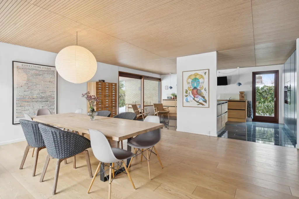 Dining Room - Modernised Johan Christensen Villa in Hareskovby