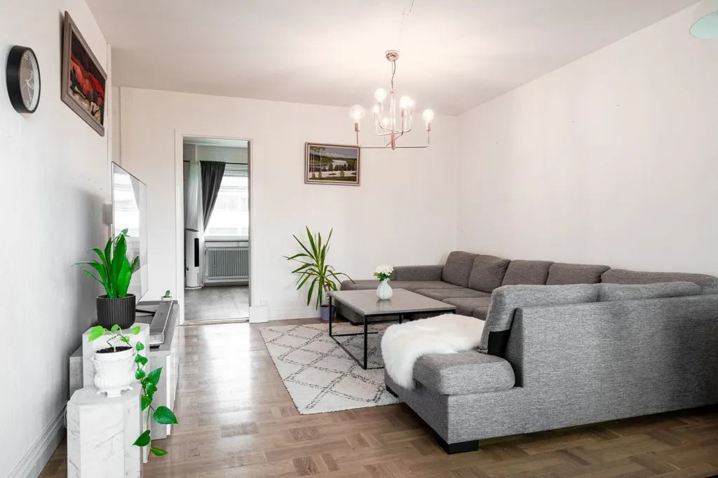 Wohnzimmer - Apartment with Balcony in Skellefteå's Norrböle