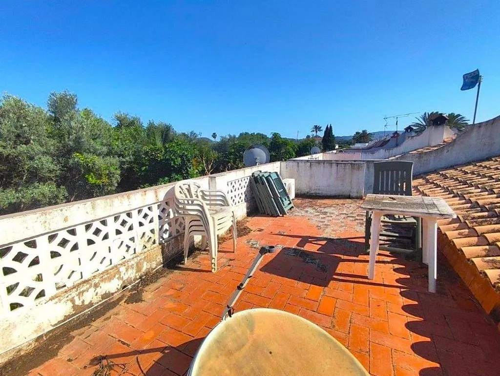 Terrace - Semi-Detached House Near Beach in Dénia