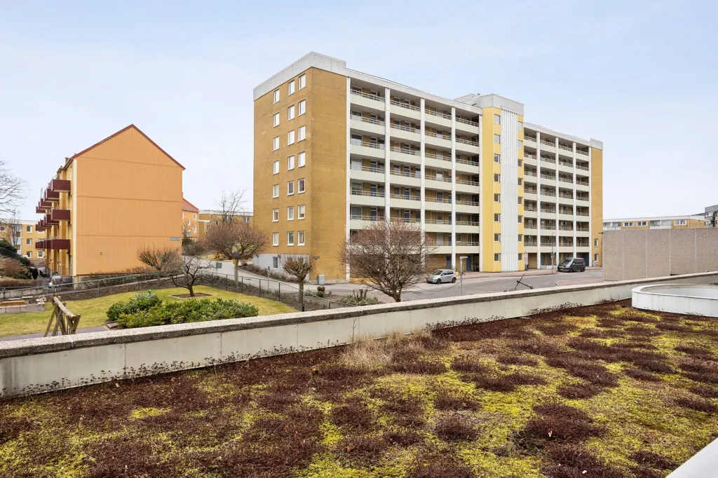 Vue aérienne - Apartment with West-Facing Balcony in Majorna
