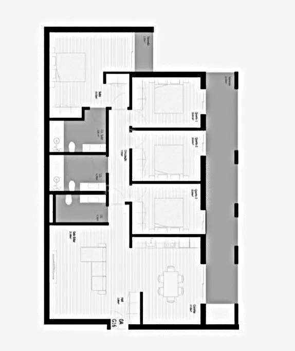 Plan - Apartment with East-Facing Balcony in Maia