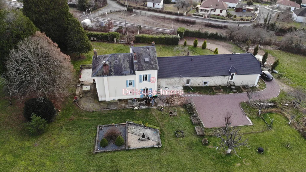 Vue aérienne - Demeure Limousine avec Parc Arboré près de Brive
