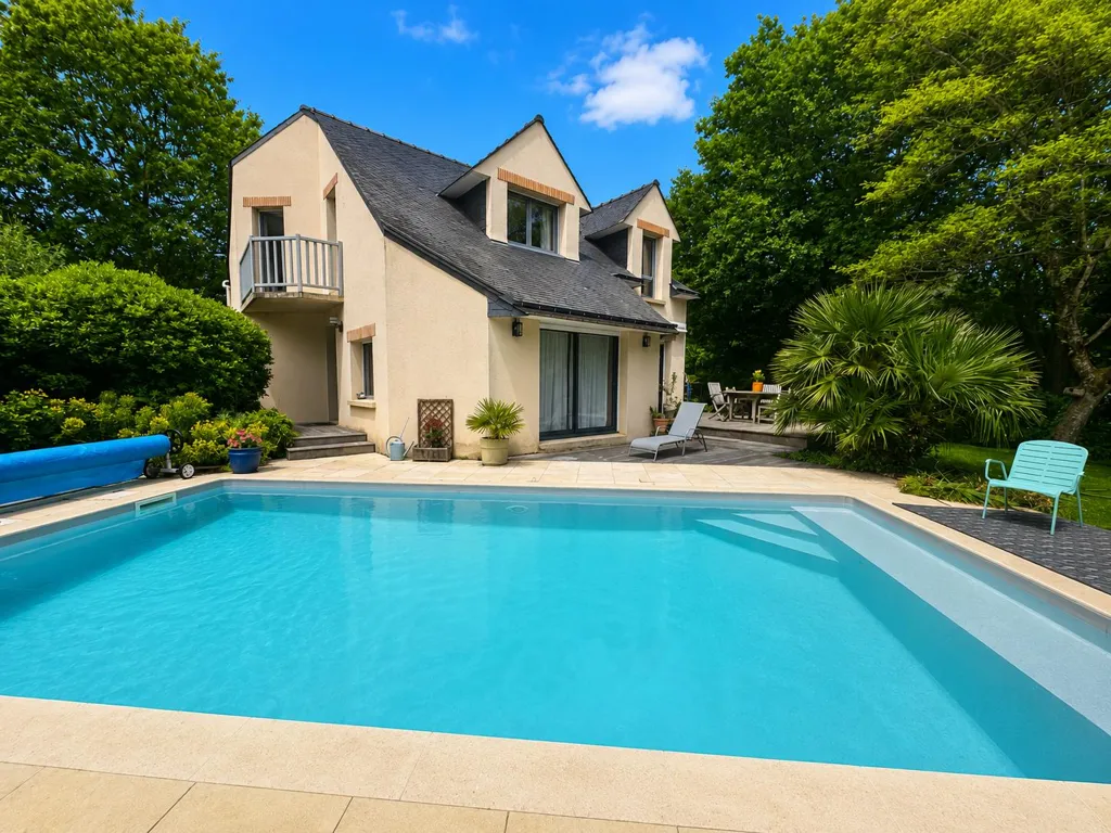 Piscine - Maison au Calme avec Piscine près de Vannes