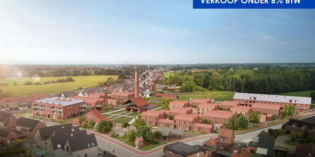 Vue aérienne - Appartement Neuf avec Terrasse à Rijkevorsel