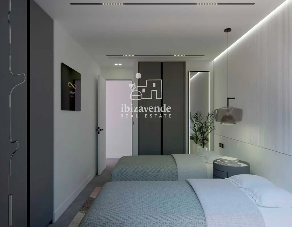 Chambres - New Build Apartment with Sea View in San Antonio
