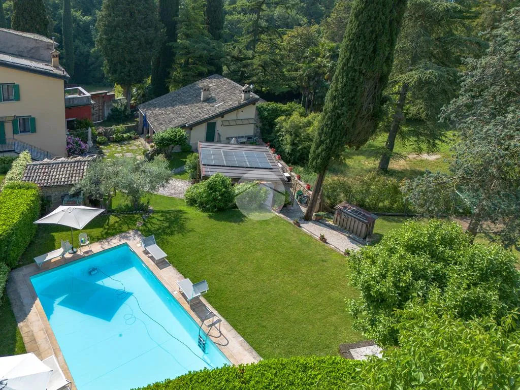 Vista aerea - Rustic Corte with Pool in Costermano