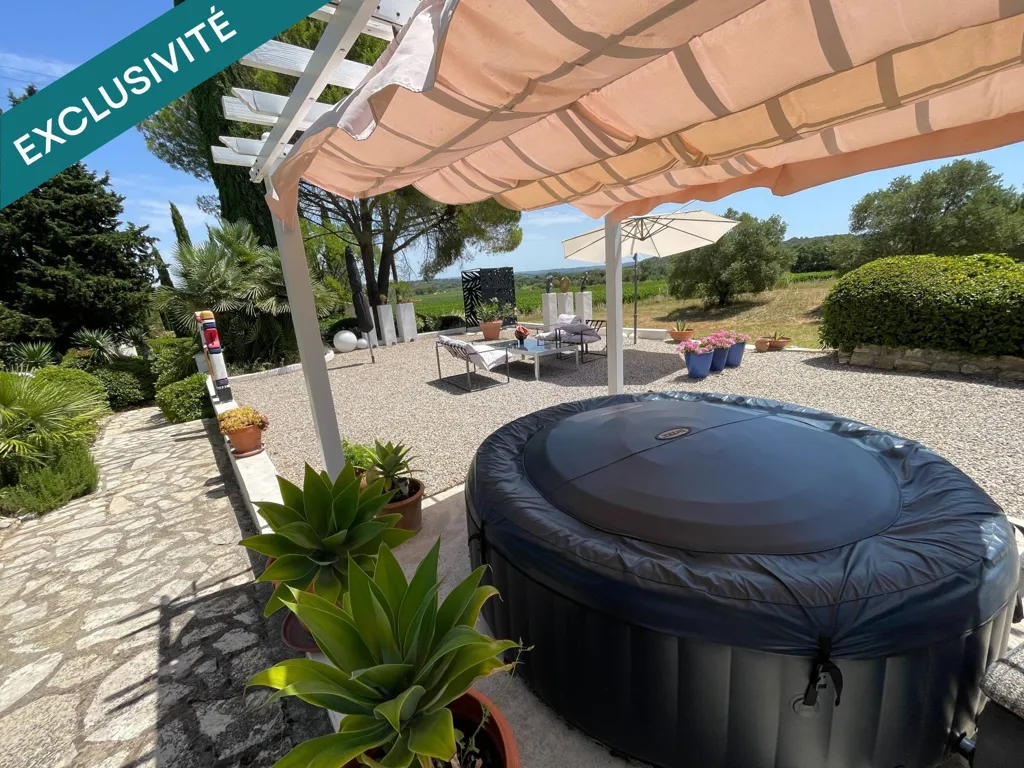 Terrass - Charming House with Vineyard View in Alignan-Du-Vent