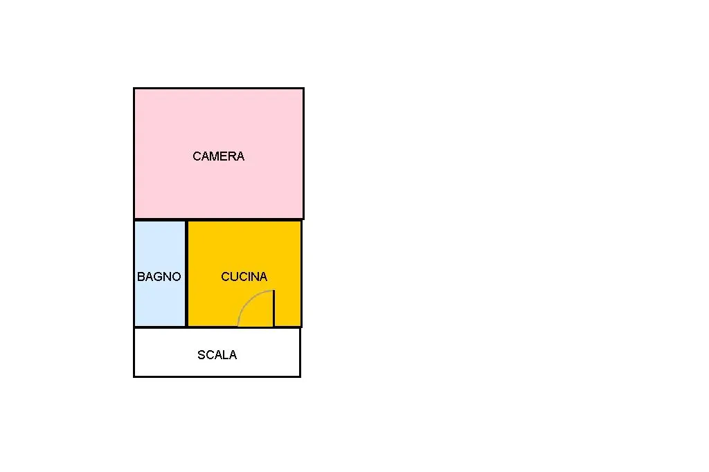 Floor Plan - Rustic Studio in Sant'Agata de' Goti