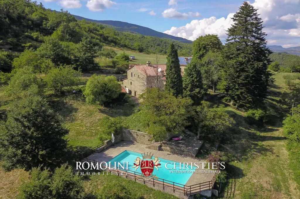 Vue aérienne - Organic Farm with Pool in Tuscany