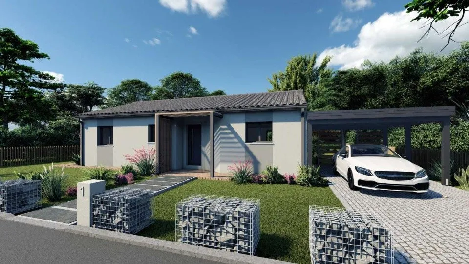 New Build House with Garden in Gans