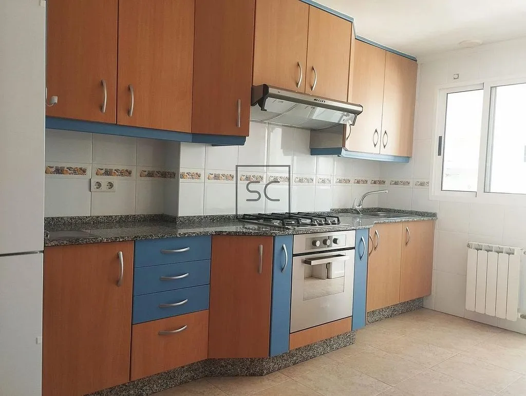 Köök - Apartment with Terrace in Narón