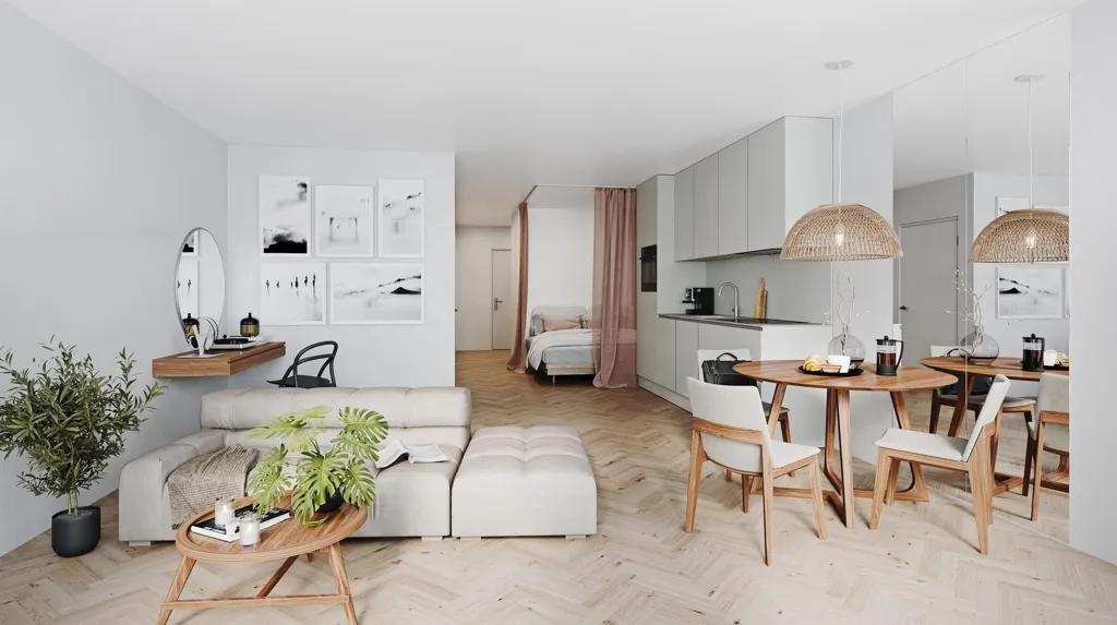 Soggiorno - Studio Apartment with Energy Label A++ in IJburg