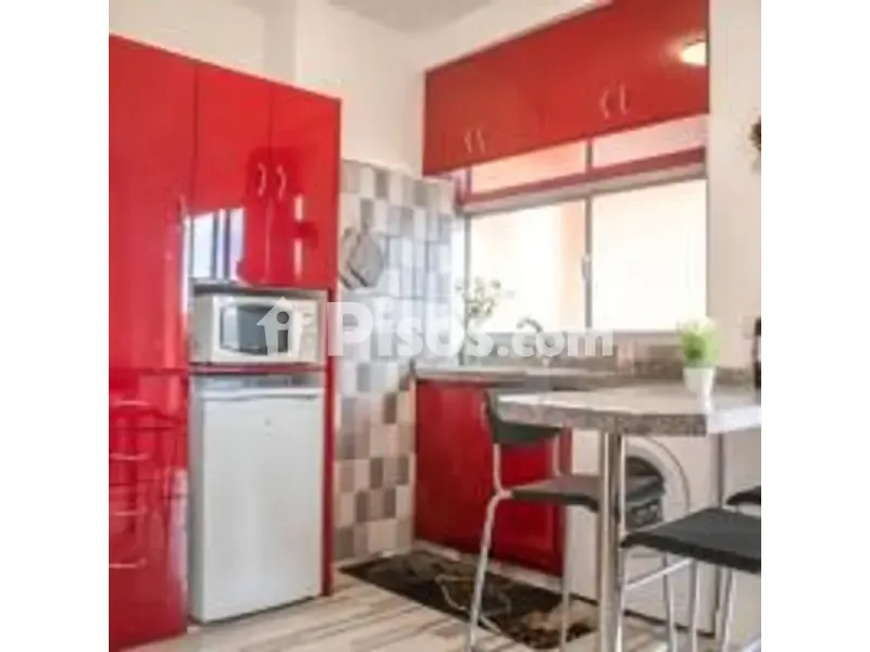 Köök - Studio with Sea View in Puerto de la Cruz