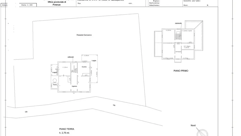 Plan - Rustic House with Panoramic Views in Montespertoli