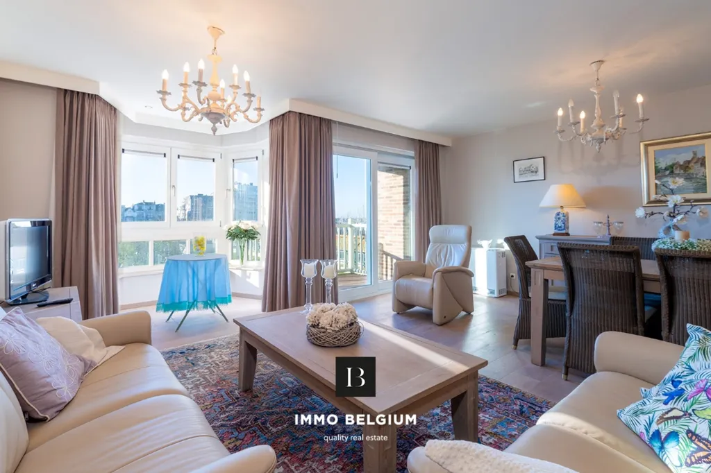 Séjour - Appartement avec terrasse au soleil à Blankenberge