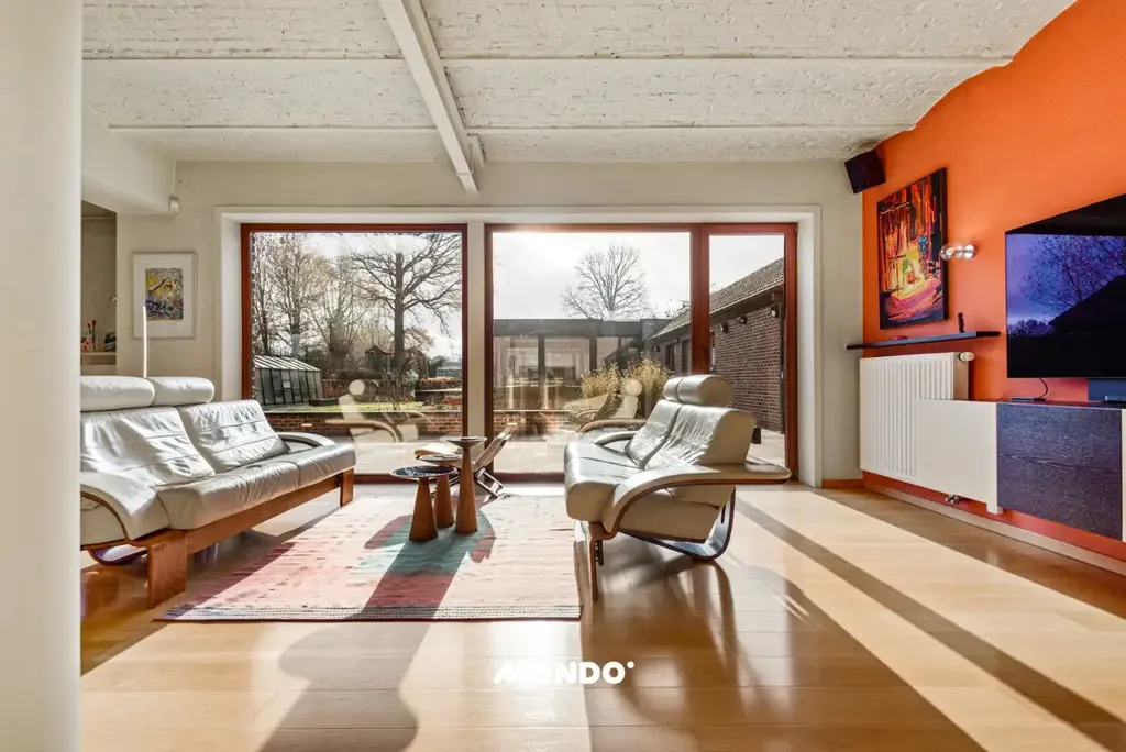 Living Room - Estate with Indoor Pool near Brussels