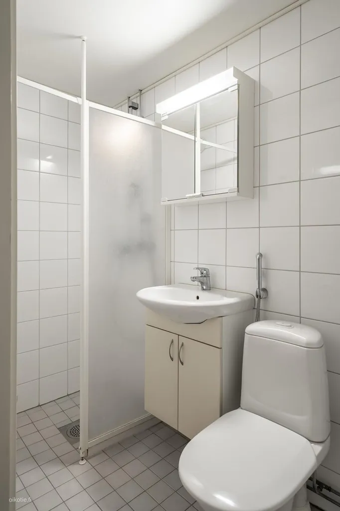 Bathrooms - Apartment with Balcony in Kupittaa, Turku