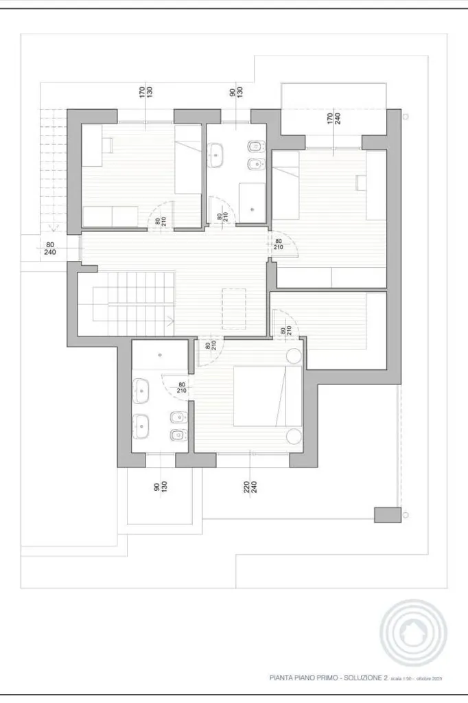 Plan - Modern Villa with Private Garden in Bernareggio
