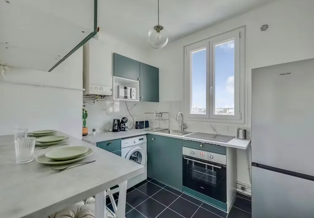Cuisine - Appartement 1 pièces à Gentilly
