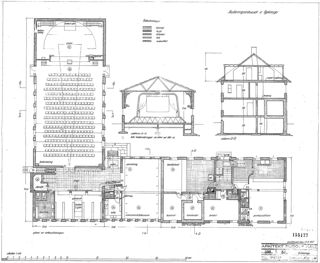 Planimetria - Historic Civic Centre with Development Potential in Central Getinge