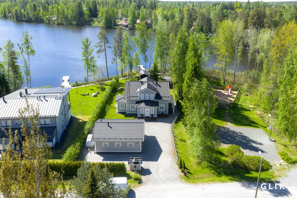 Õhuvaade - Modern Villa with Lake View in Lempäälä