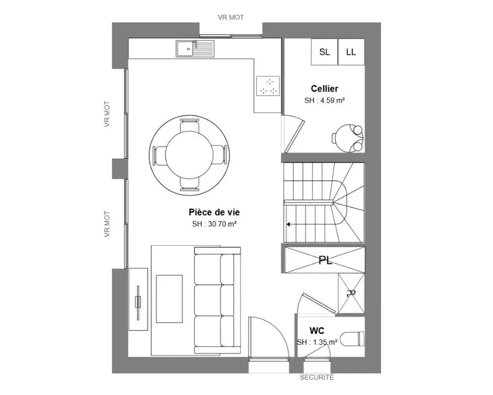 Maison 4 pièces à La croix-en-touraine