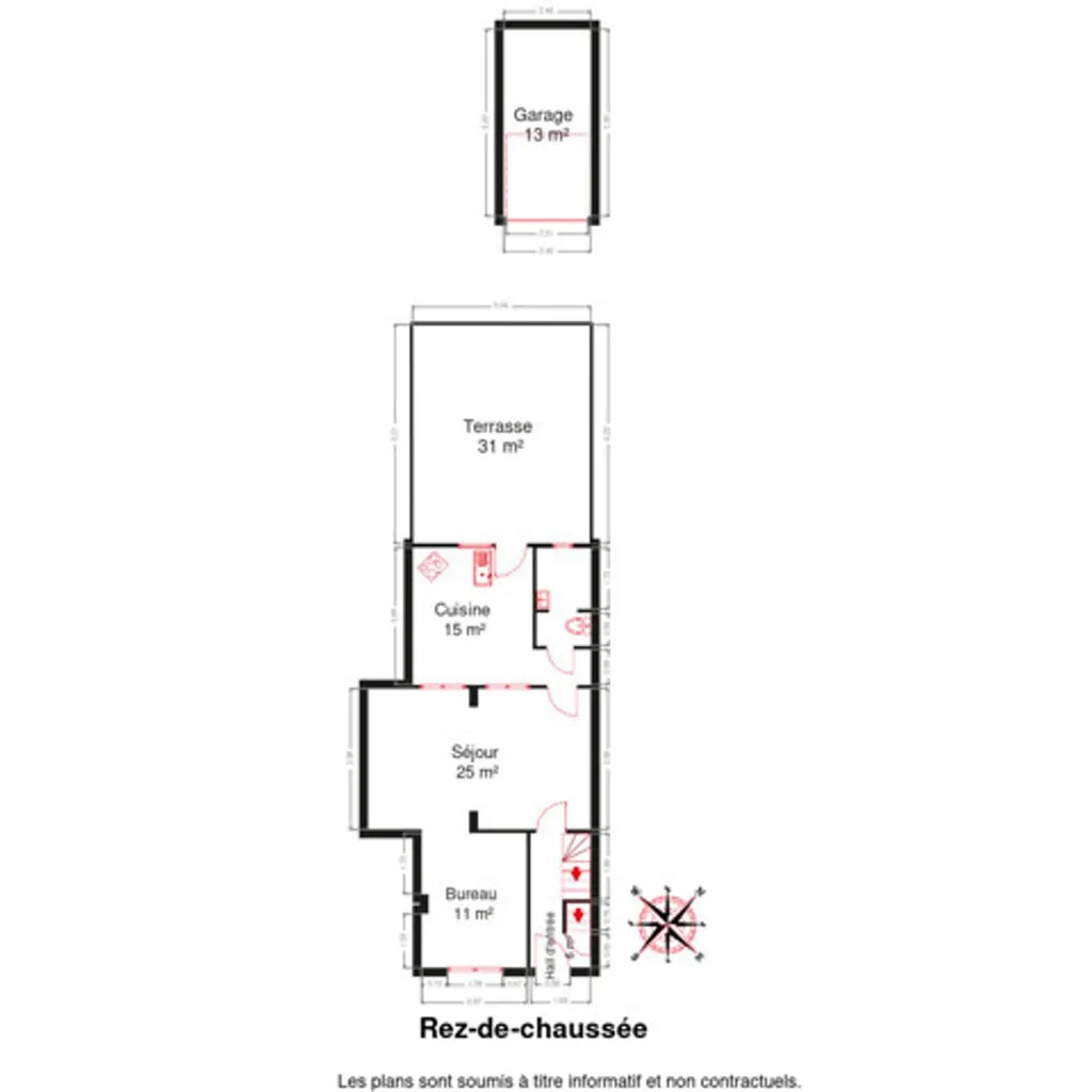 Planimetria - House with Waterfront Quay in Engis
