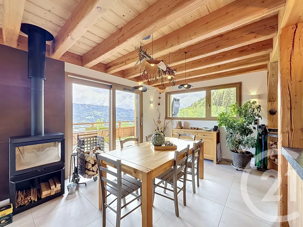 Salle à manger - Chalet Contemporain avec Vue Panoramique à Verchaix