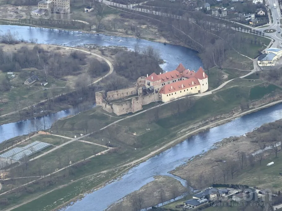 Õhuvaade - Manor House with Private Park in Bauska