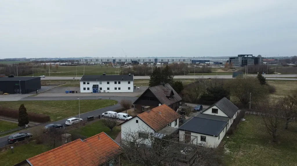 Õhuvaade - Plot with Approved Building Permit in Skåne