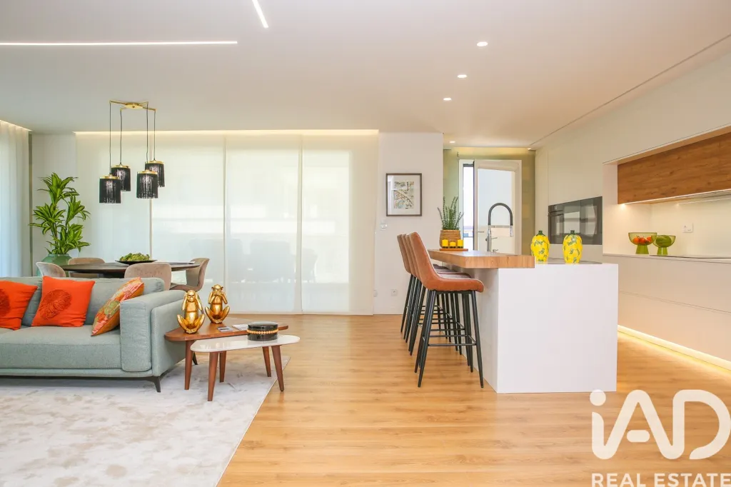 Séjour - T2 Apartment with River View in Alverca