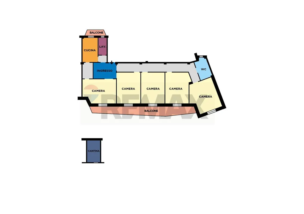 Plaan - Panoramic Apartment with Balcony in Naples