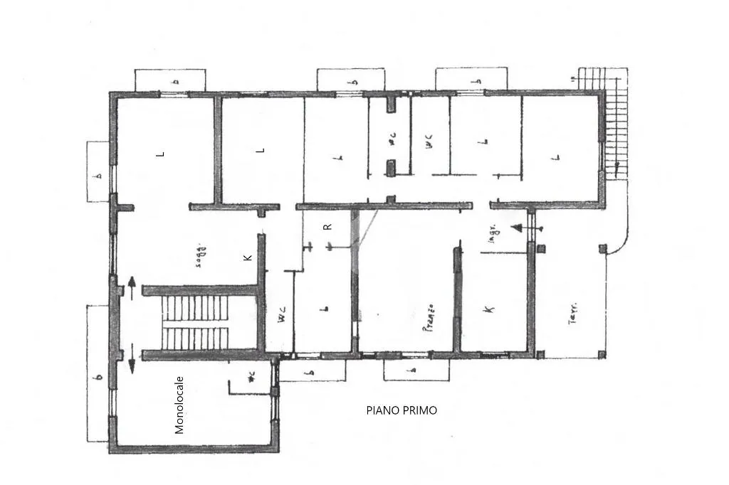 Planimetria - Villa with Beach Proximity in Scalea