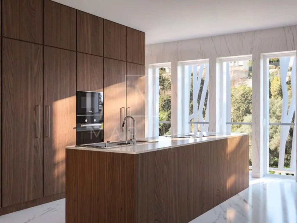 Köök - Luxury Penthouse with River View in Oeiras