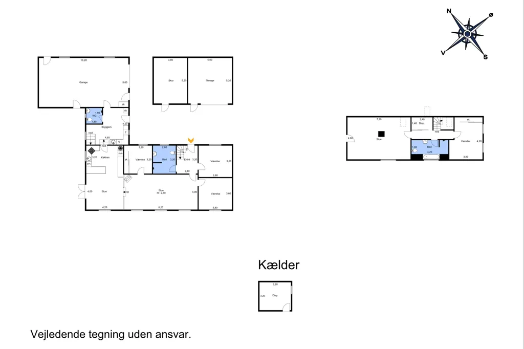 Plan - Charming Villa with Garden in Græsted