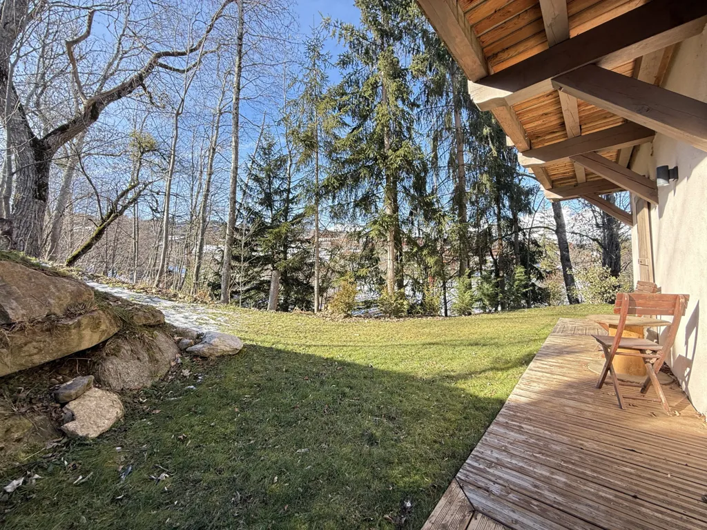 Terrass - Alpine Chalet with Aravis View in Combloux