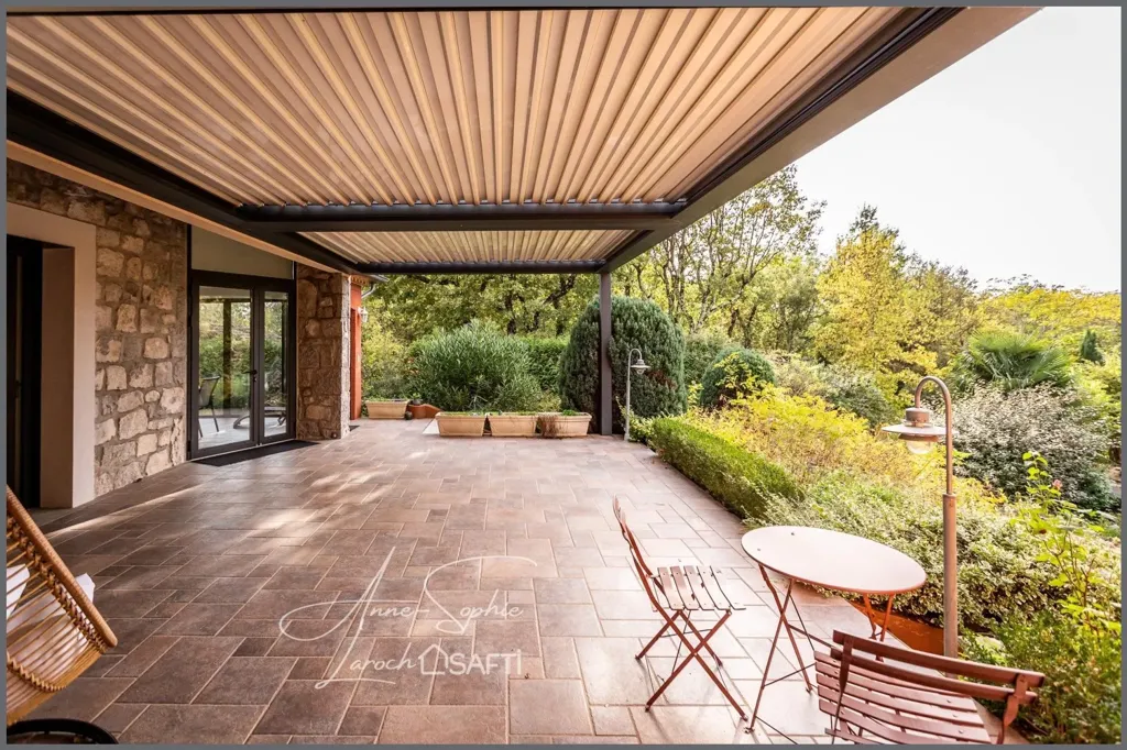 Terrace - Exceptional Villa with River Access in Ardèche Gorges