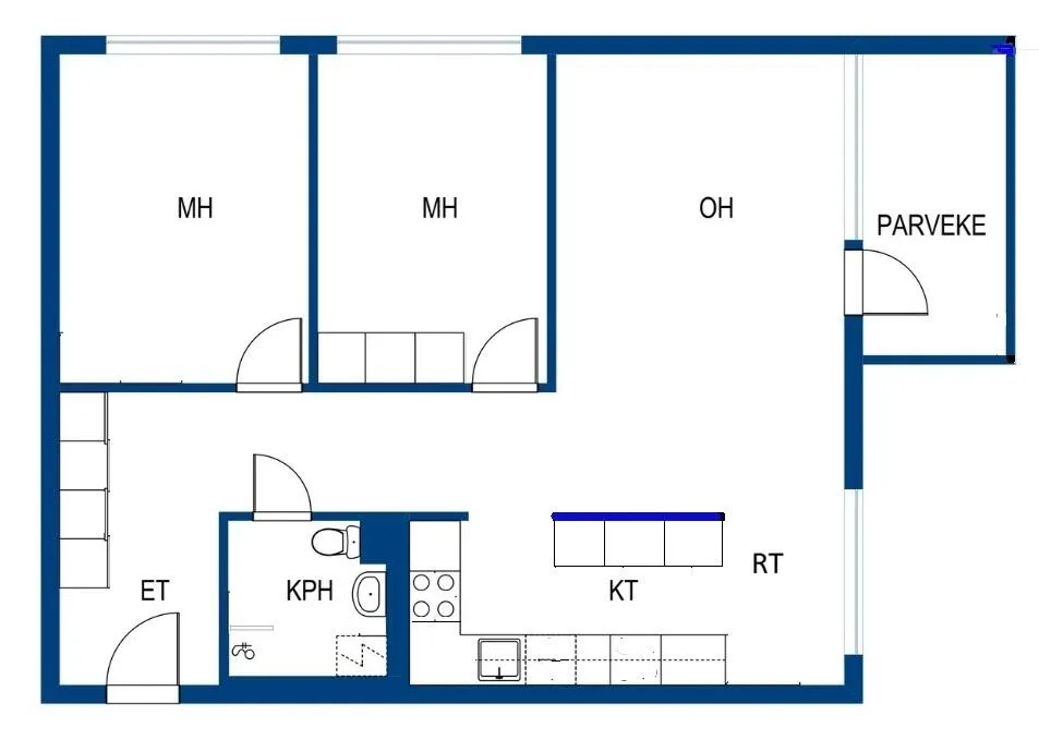 Plaan - Removable Apartment with Recent Renovations in Suvela, Espoo